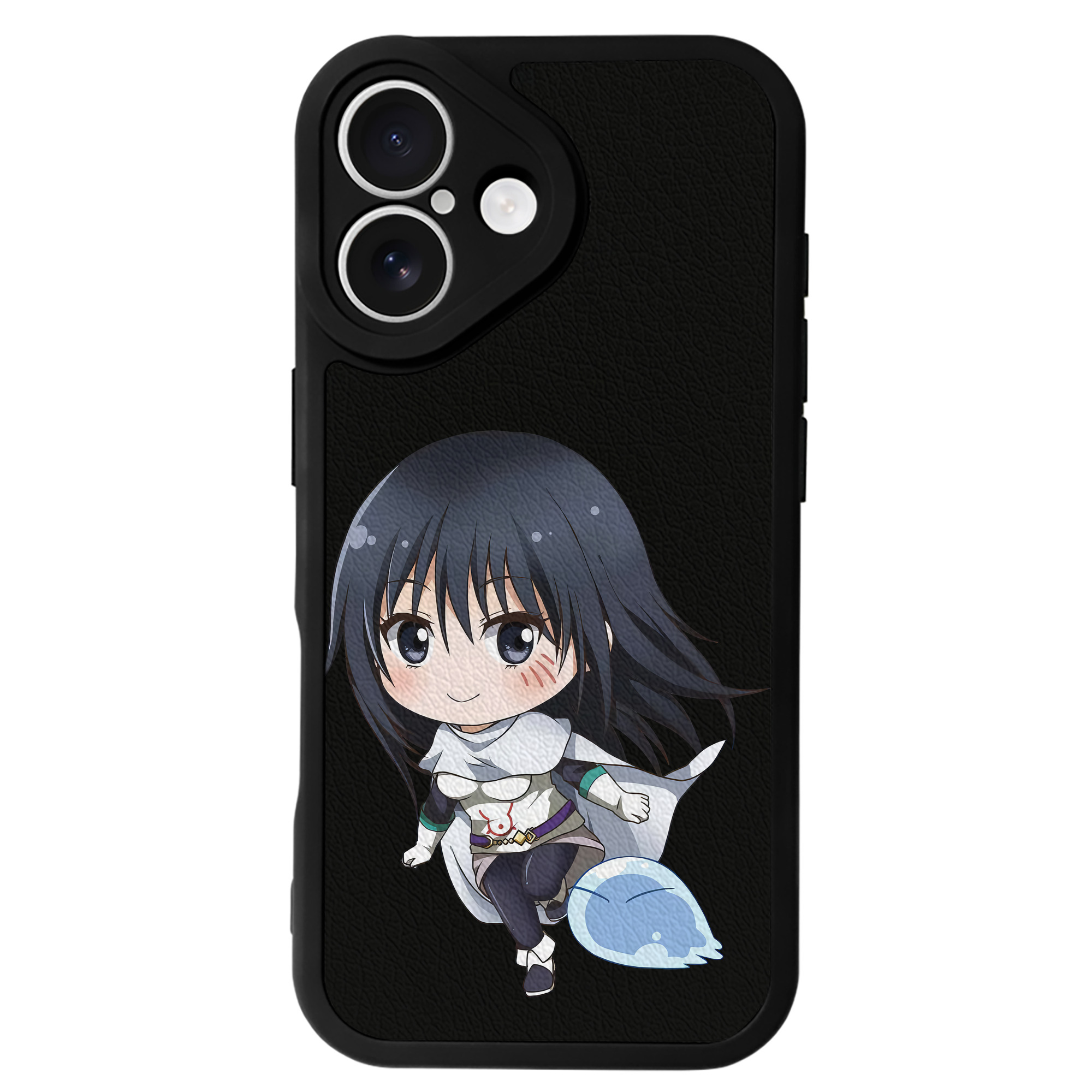 （画像用） 転スラ Regarding Reincarnated to Slime 【iPhone 16シリーズ対応】シリコンスマホケース（レザー調） 材質：シリコン
